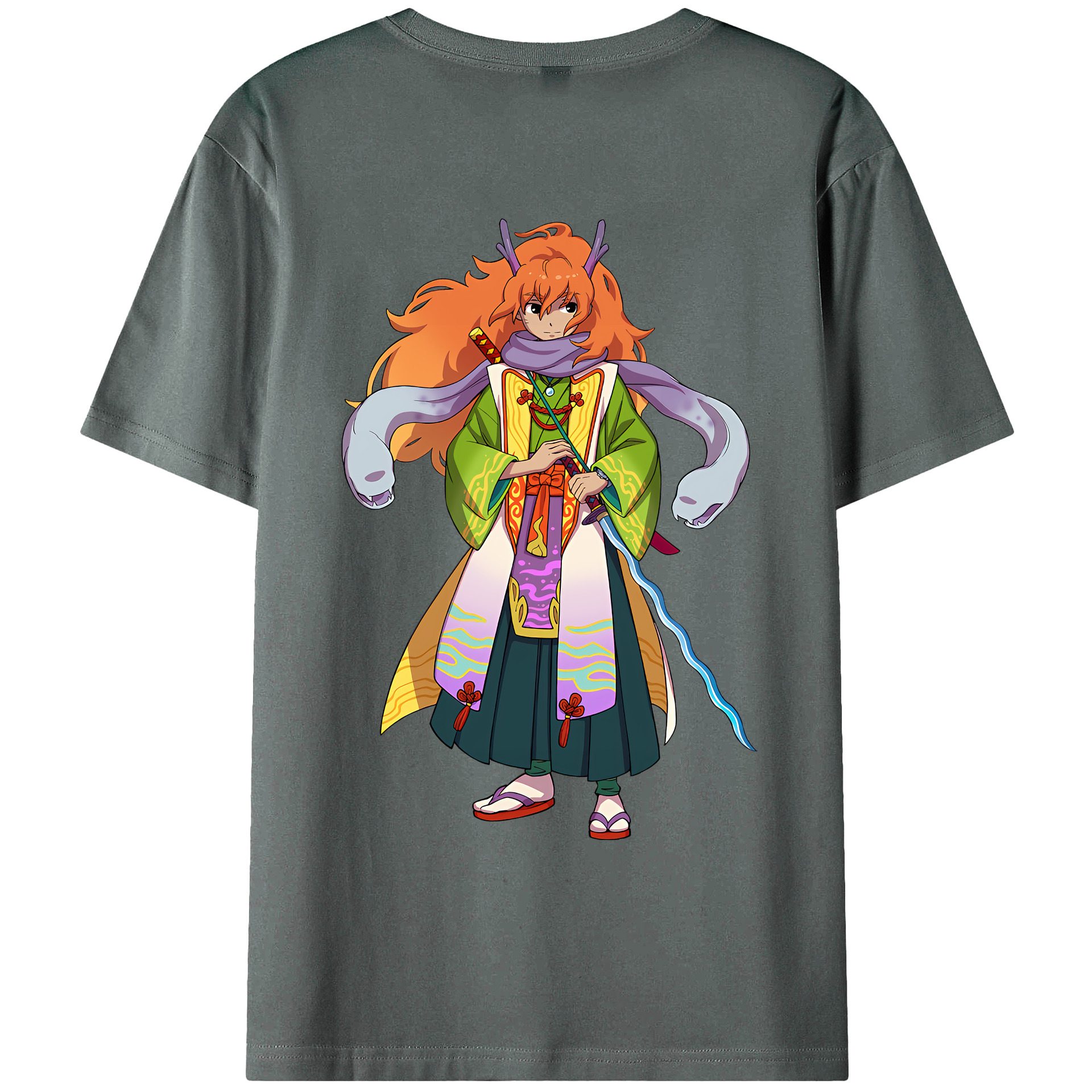 （画像用） 妖怪ウォッチ Yo-kai Watch 綿100％ メンズ半袖Tシャツ（バックプリント） 通気性